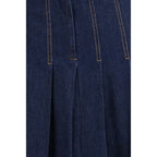 Max Mara Blue Denim Skirt