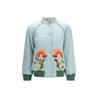 Valentino Blue Silk Bomber