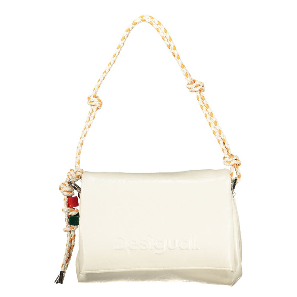 Desigual Ecru Polyurethane Women Handbag