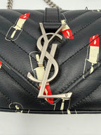 Saint Laurent SAINT LAURENT MINI COLLEGE Lip Stick Handbag