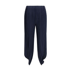Giorgio Armani Blue Polyester Casual Pants