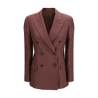 Brunello Cucinelli Bordeaux Linen Clothing