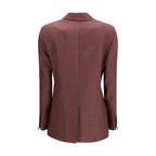 Brunello Cucinelli Bordeaux Linen Clothing