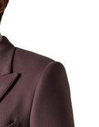 Dolce & Gabbana Brown Double Breasted Men Trench Coat Jacket