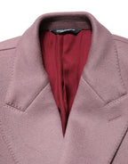 Dolce & Gabbana Brown Double Breasted Men Trench Coat Jacket