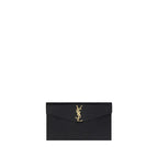 Saint Laurent Black Calf Leather Bos Taurus Clutch Bag