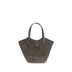 Giorgio Armani Gray Calf Leather Bos Taurus Shoulder Bag