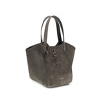 Giorgio Armani Gray Calf Leather Bos Taurus Shoulder Bag