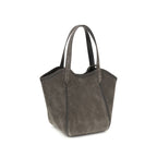 Giorgio Armani Gray Calf Leather Bos Taurus Shoulder Bag