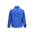 Stone Island Blue Polyester Shell Jacket