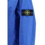 Stone Island Blue Polyester Shell Jacket
