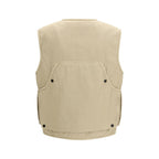 Stone Island Beige Cotton Sleveless Jacket
