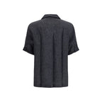 Brunello Cucinelli Gray Linen Shirt