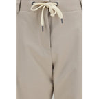 Brunello Cucinelli Beige Cotton Casual Pants