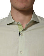 Domenico Tagliente Light Green Long Sleeves Formal Dress Shirt