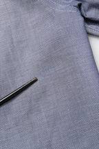 Hamaki-Ho Dark Blue Cotton Long Sleeves Collared Dress Formal Shirt