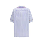 Dolce & Gabbana Blue Cotton Shortsleeve Shirt