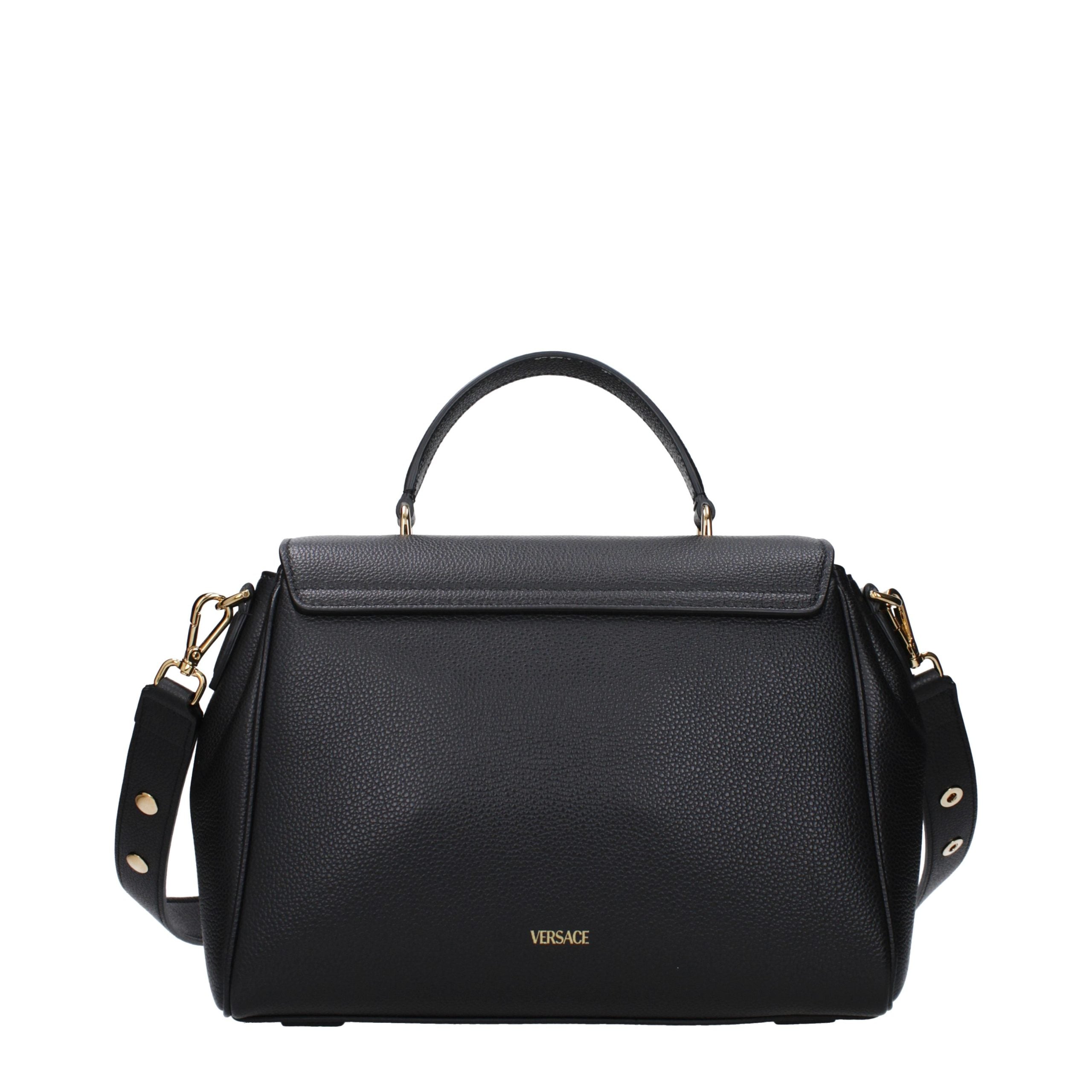 Versace Black Leather Handbag