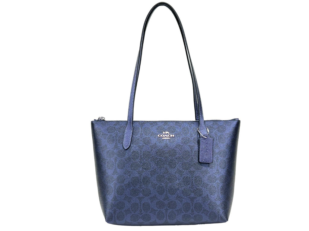 COACH Coach Signature Fiona Zip Tote Bag