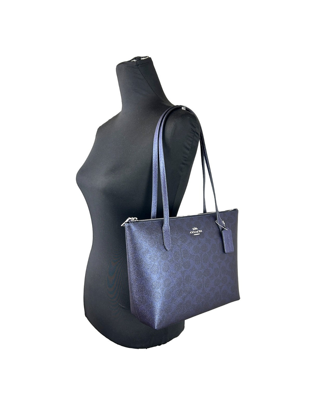 COACH Coach Signature Fiona Zip Tote Bag