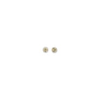 Saint Laurent White Brass Earrings