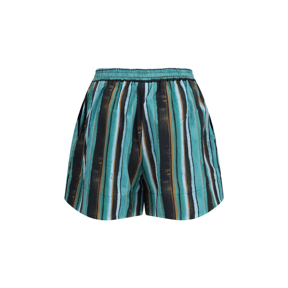 PINKO Bicolor Cotton Bermuda Shorts