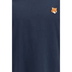Maison Kitsuné Blue Cotton T-Shirt