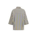 Sara Roka Blue Cotton Pattern Shirt