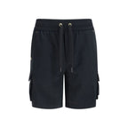 Moose Knuckles Black Cotton Bermuda Shorts