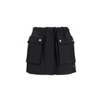 Prada Gray Linen Mini Skirt