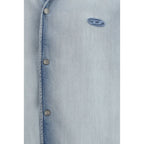 Diesel Blue Lyocell Shortsleeve Shirt