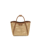 Max Mara Beige Raffia Shoulder Bag