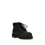 PDF Channel Black Calf Leather Bos Taurus Lace-Up Boots