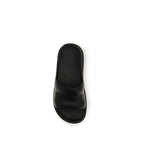 Moncler Black Rubber Flat Sandals