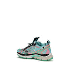 Off-White Multicolor Polyester Athletic Sneakers