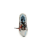 Off-White Blue Calf Leather Bos Taurus Athletic Sneakers
