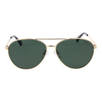 Polaroid Gold Metal Sunglasses