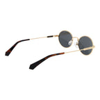 Polaroid Gold Metal Sunglasses