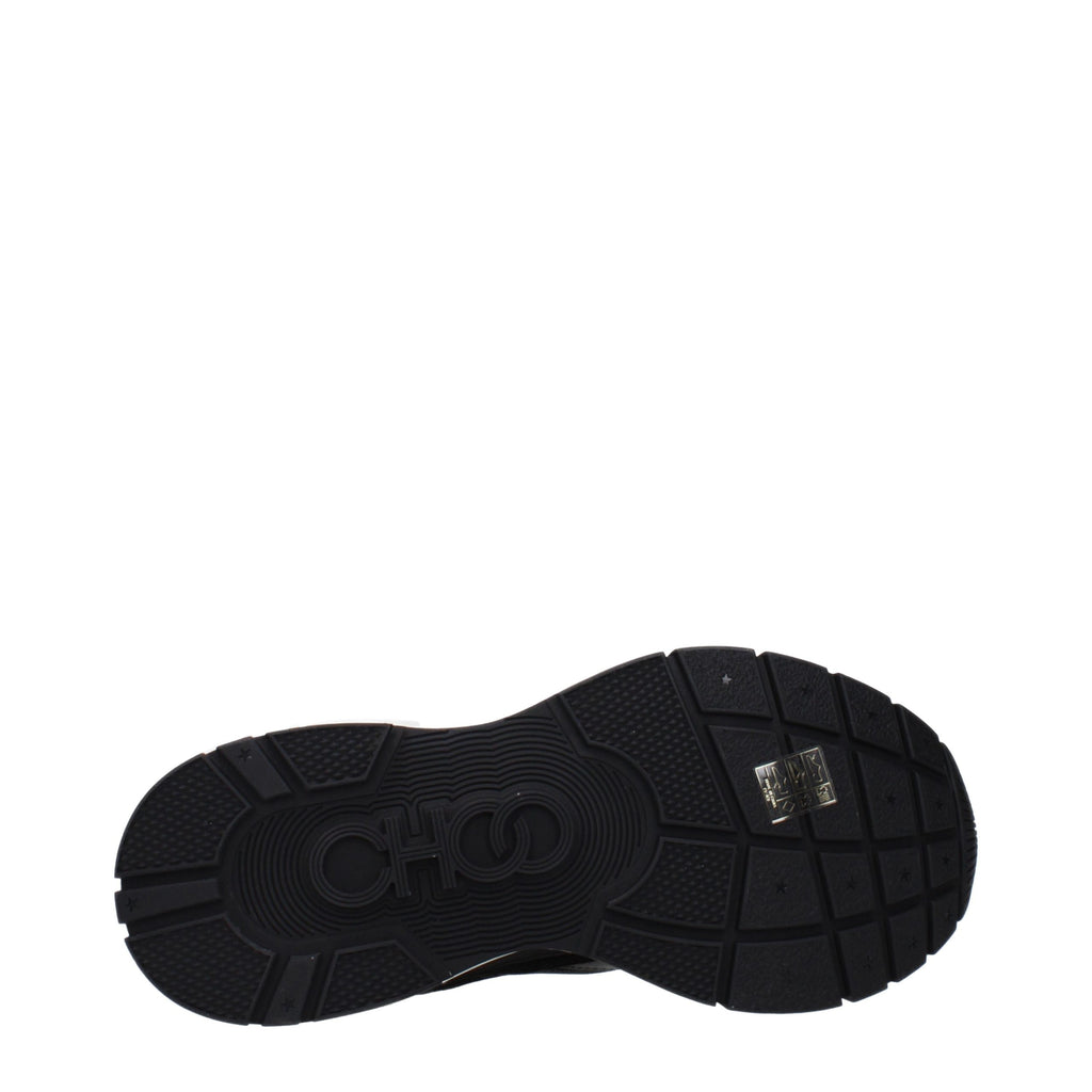 Jimmy Choo Black Fabric Athletic Sneakers