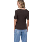 Street One Brown Cotton Long Sleeve T-Shirt