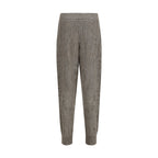Brunello Cucinelli Brown Linen Casual Pants
