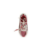 Off-White Multicolor Polyester Athletic Sneakers