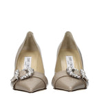 Jimmy Choo Gray Leather Pumps