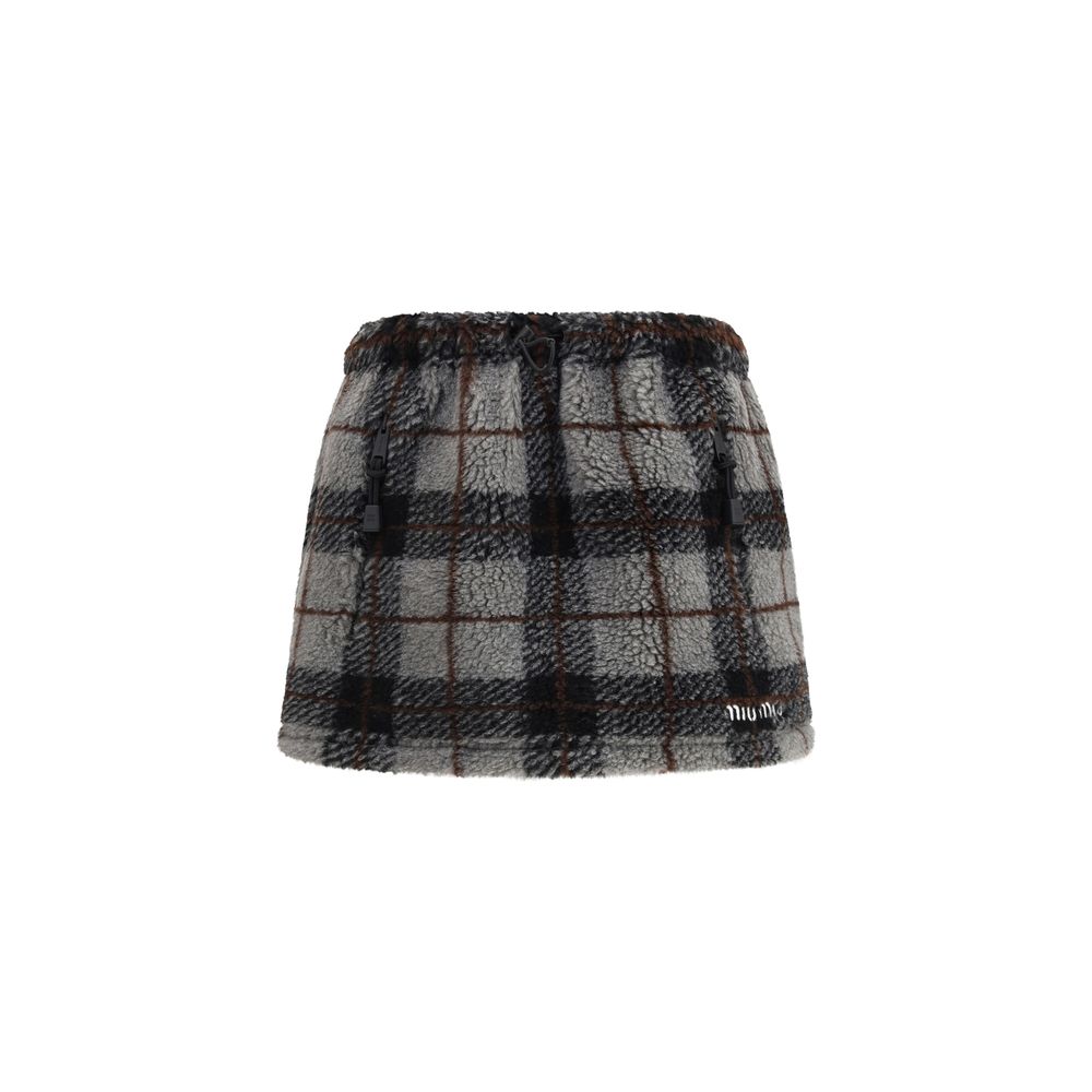 Miu Miu Multicolor Nylon Mini Skirt
