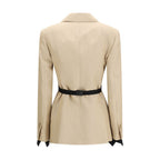 Max Mara Beige Linen Coat