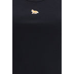 Maison Kitsuné Black Cotton Tank Tops