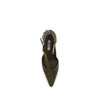 Prada Bicolor Cotton High Heel Pumps