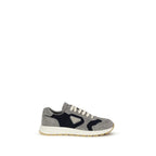 Prada Blue Calf Leather Bos Taurus Athletic Sneakers