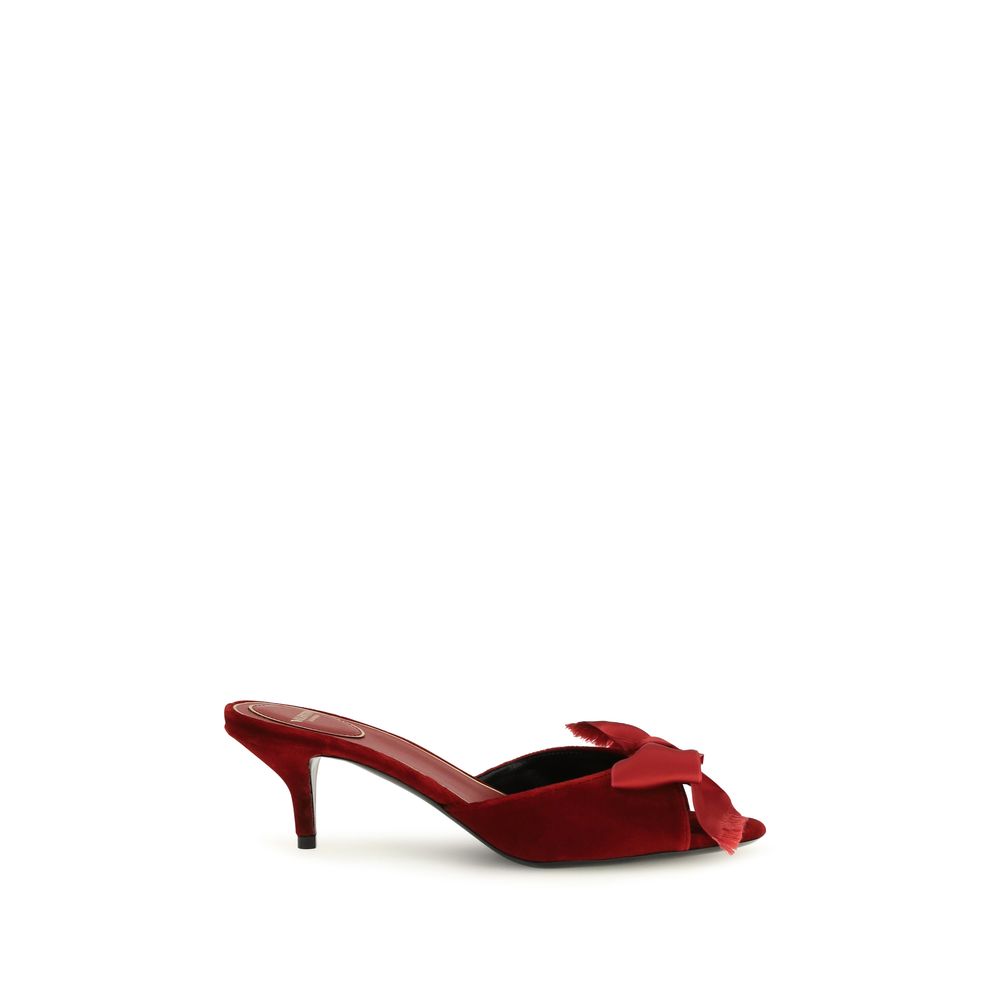 Valentino Garavani Multicolor Calf Leather Bos Taurus Flat Sandals