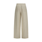 Brunello Cucinelli Beige Cotton Casual Pants